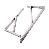 TZUFA Verdickte Rechtwinklige Halterung, Edelstahlhalterung, Marmor-Stützregal An Der Wand, Beckenregal, Schotthalterung (Color : Stainless Steel, CH : 30cm)