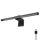 Logtronik Lampe für Computerbildschirm, LED, USB, mit Touch-Steuerung, 5 Helligkeitsstufen, Schreibtischlampe, Augenpflege für Computer, Büro, Zuhause