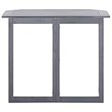 Wakects Balkontisch, Holzgrau Wash Klapptisch für Outdoor für Terrasse