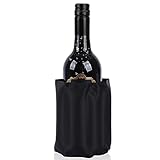 Schnellverschluss - Kühlmanschette zum Kühlen von Bier, Flaschenkühler Weinkühler - Manschette mit Schnellverschluss, Wein und Softdrinks - Sektkühler