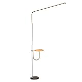 MUZIZY Stehlampen für Wohnzimmer mit Couchtisch, Lese-Stehlampe dimmbar für Schlafzimmer, LED-Stehleuchte mit Fernbedienung, 3 Farbtemperaturen, 20 W Happy Many Times