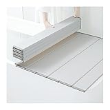 Badewannenabdeckung, Badewannenregal verdicken Isolierungsabdeckung staubdicht wasserdicht, gefaltet gespeichert für Badewannen verschiedener Größen, weiß, 8 Größen (Color : White, Size : 70x110x1cm