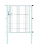 Alberts 646738 Einzeltor Flexo mit Zubehör | verschiedene Breiten und Höhen | feuerverzinkt | Breite 100 cm | Höhe 120 cm