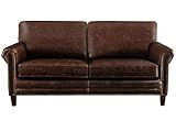 Vente-Unique - Ledersofa Vintage 2-Sitzer - Braun - Cassandra