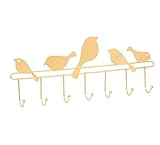 Wandhalterungshaken Vogel-Wandhalterung, 7 Haken, Organizer Für 20 Pfund, Handtuch, Mantel, Geldbörse, Schlüssel, Halskette, Stabiles Eisen Wandhandtuchhaken