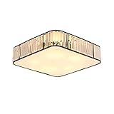 SPNEC Quadratische Deckenleuchte aus Glas, modern, einfach, für Wohnzimmer, Schlafzimmer, Downlight, Deckenleuchte