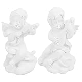 Toyvian 2 Stück Eros Cherub Vintage Hochzeitsdeko Mini-Deko Hochzeits-Requisiten Sympathie-Engelsfiguren Cherub-Engelsfiguren Mädchen-Engelsfigur Aus Kunstharz Kunsthandwerk