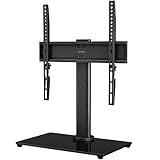 BONTEC TV Standfuss TV Ständer Fernseher Standfuß Schwenkbar für 26-55 Zoll LCD LED OLED Plasma Flach & Curved Fernseher bis zu 40KG, Freie Bewegung Schwenkbar & Höhenverstellbar, Max.VESA 400x400
