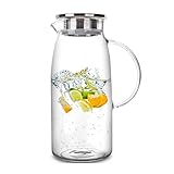 Wasserkrug Glaskugel Heiß/kalt Wasserkanne Wasserkocher-Saft-Behälterflasche for hausgemachte Fruchtsaft Euro-Teezubehör Wasserkaraffe (Color : C)