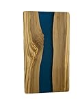 Premium Schneidebrett Holz - Handgemachtes Holzbrett lokale Eiche - Brett nachhaltig verpackt -groß & massiv (Kernbuche - abgerundet, 32 x 20 x 2)