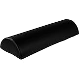 Movit XXL Nackenkissen Nackenstütze Schwarz Nackenrolle halbrund 69x23x11 cm Lagerungsrolle Knierolle Halbrolle