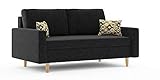 Sofini Sofa Etna! Best Sofa! Schlaffläche 130 x 140/2- Sitzer Sofa! (Lux 23)