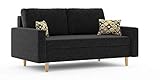 Sofini Sofa Etna! Best Sofa! Schlaffläche 130 x 140/2- Sitzer Sofa! (Lux 23)