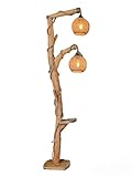 Generisch Stehleuchte Baum Natur, Stehlampe Holz, Lampenschirme