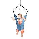 DREAMADE Baby Türhopser, Babyschaukel mit Stabiler Türrahmenklemme, Einstellbares Baby Tür Schaukel, Baby Trainingsgerät aus Stoff und Eisen mit starker Tragfähigkeit für Baby 6-12 Monate (Blau)