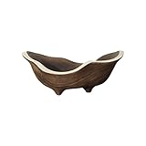 FURLOU Kreativer Retro-Obstteller, Holz-Snacks, Süßigkeiten, Ständer, Nüsse, Ablage, Trockenobstteller for Zuhause, Wohnzimmer, Dekoration, Ornament, Obstschalen Teller