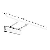 Spiegelfrontlicht Edelstahlspiegel Scheinwerfer Badezimmerspiegelschranklicht Badezimmer LED Toilettenwandleuchte Wasserdichte und beschlagfreie Spiegelbeleuchtung (Color : Silver White Light)