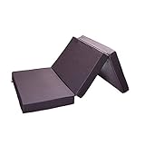 SHOGAZI Klappmatratze 90x200x12cm TRAVEL, Gästematratze, Faltmatratze 3-teilig, Bandscheibenwürfel, hochwertiger Kaltschaum, Baumwollbezug waschbar, Made in Germany direkt vom Hersteller, anthrazit