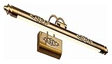 Wandleuchte Badezimmer Badezimmer-Wandleuchte, LED-Spiegelleuchte, Retro-Badezimmerspiegellampen aus Metall, verstellbar um 180 Grad, IP44, wasserdichte Spiegel-Frontleuchte für Schminktisch-Make-up-S