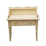 MERRYHAPY Puppenhaus-Schreibtisch Mini-Möbel Kommode Für Kinder Miniaturen Kindermöbel Kinder-Kommode Mini-Schreibtisch Modell Mini-Hausmöbel Mini- Halbrunder Tisch