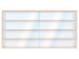 Alsino Hängevitrine Setzkasten V-90.4 Holzregal Modellauto Vitrine Spur H0-90 x 39 x 8,5-4 Fächer