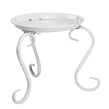 Asakkura 1 Stück Eisen-Blumenständer Eckregale Weißer Ständer Outdoor-Dekoration Metall-Blumentopf-Regal Blumentopf-Halter Boden-Blumentopf-Rack Pflanzenständer Bonsai-Rack