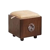 FIONEL Fußhocker Niedrige Holzhocker, multifunktionale Aufbewahrungshocker, Spielzeugaufbewahrung, praktische Schuhwechselhocker, Sofas, Fußhocker Stauraum Sitzhocker