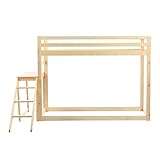 DDOY hausbett für Mädchen und Jungen Kinderbett mit Rausfallschutz und Lattenrost Kinderbett mit rausfallschutz Kinder ab 3 Jahren bodenbett 90x200 (Ohne Matratze)
