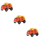 Totority 3 Stücke Dinosaurier Auto Rc Track Kinder Spielzeug Fahrzeug Kinder Spielzeug Elektrofahrzeug Spielset Reibungsmotor Spielzeugauto Geburtstagsfeier Favor Track Automobil Spielzeug