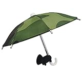 Telefon Regenschirm, Handy Sonnenschirm,Handyhalter Mit Sonnenschirm, Universeller Handyhalter Mit Saugnapf, Handy-Mini-Regenschirm, Blendfreier für Mobiltelefone Im Freien (Tarnfarben)
