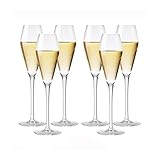 GAJUST Schöne Tassen Champagner Glassbecher Set 6 Champagner Glassbecher Kristallglas Goblets Haushalts Champagnerflöte Für Brautdusche Hochzeit Junggeselle Bachelorette Party/Grau