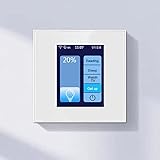 LANBON LCD Smart Dimmer Lichtschalter Funktioniert mit Tuya Smart Life APP, per WLAN, Unterstützt Alexa & Google Home & IFTTT, Neutralleiter erforderlich, Kein Hub (TYD.EU-Weiß)