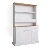 Vicco Küchenvitrine Sideboard Küchenregal Bergamo Küchen Schrank Vintage Ablage Schublade Schranktür Anrichte Küchenmöbel