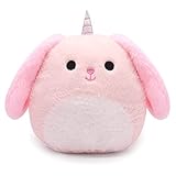 Yamepuia Osterhase Kuscheltier, niedlicher Hase Plüschhase Plüsch, weicher Rose Hase Plüsch Kaninchenpuppe Geschenke für Kinder Jungen Mädchen Geburtstag Ostertag Dekorationen