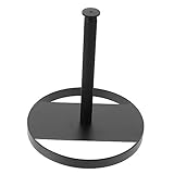 Cabilock Rollen-Handtuchspender Metallklammern Pulverspender Papierrollenständer Einkaufstütenspender Küchenrollenhalter Eisen Schwarz Zuhause Taschentuchhalter