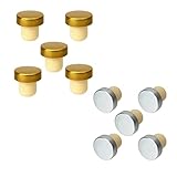 WARKATEZEOY 100 StüCk Champagner-Gummi-Flaschenverschluss-Abdeckung, Weinstopfen, KüChen-BarzubehöR, Flaschenverschlussstopfen, Bar-Werkzeug, Soda-Korken