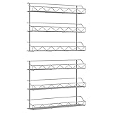 niso 2 Pack GewüRz Regal Organizer, 3 Stufiger Aufsatz StäNder oder EIN der Wand Montiert Lagerung Regal zum AufhäNgen für die KüChe Silber