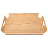 Cabilock 1 X Holz-Brotpfanne Schmucktablett Käseplatte Brettchen Tabletts Für Couchtisch Couchtisch-Tablett Holz-Teetablett Wurstbrett Holz-Brottablett Pizzaplatte Pizza-Tablett