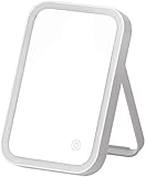 Tragbarer Schminkspiegel Led Weiblicher Spiegel Desktop Quadratisch Tragbar Faltbares Tragbares Netz Roter Spiegel Fülllicht Aufladen Schlafsaal Einfach