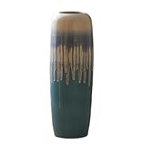Dekorative Vase Keramikvase for Zuhause, Boden, dekorative Vase, Boden, große Vase, Wohnzimmer, Schlafzimmer, Flur, Ornamente, dekorative Farbverlaufsvase Vase (Size : 004)