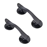 DOITOOL 2 Stück Griffe Schwarze Türgriffe Schwarze Zierleiste Outdoor-Metalldekor Kommodengriffe Schwarze Kommodenknöpfe Außentürknauf Haushaltsgriffe Türknöpfe Haustürgriffe