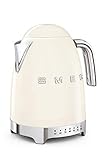 Smeg KLF04CREU Wasserkocher, 2400, Kunststoff, 1.7 liters, Cremefarben