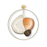 Wanduhr Moderne Mode-Dekorationsuhr Wohnzimmer Schlafzimmer Stille Wanduhr Innenwanddekoration Wanduhren ​Uhr Wand (Color : Gold, Size : A)