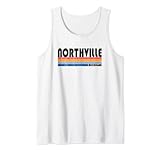 Zeigen Sie Ihren Northville, MI Heimatown Pride mit diesem Retro 70er Jahre Tank Top