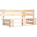 TOYOCC Outdoor-Sitze, Outdoor-Bänke, Gartenpalette, Eckbank aus Holz