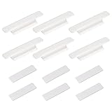 QUARKZMAN 6Stk Selbstkleben Griffe Weiß Kunststoff selbstklebende Instant Schublade Griffe Ziehen für Bad Schrank Kleiderschrank Kommode Fenster (110mm/4,33' Länge)