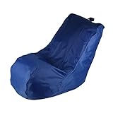 MKYOKO Faultier Sitzsack Stuhlbezug ohne Füllung Oxford Stoff Wasserdicht Liegestuhl Sitzsack für Wohnzimmer Möbel Faul Sofa Abdeckung (Color : Blue) (Blue C)