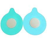 SENDR.KR Abflussstopfen, 2 Stück Badewannenstöpsel Küche Waschbeckenstöps，Stöpsel Badewanne Universal Haarsieb Dusche Filter Stöpsel Universal Abflussstöpsel(Blue Mint) (Blue Mint)