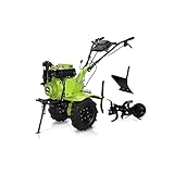 VITO Motorhacke Diesel E-Starter - 4-Takt-Motor - Gartenhacke - Bodenfräse - Bodenhacke - 5,2 kW (7 PS) - 115 cm Arbeitsbreite - zum Boden umgraben und lockern - 117 kg - VIMEDTD7A