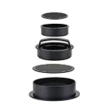 KATELUO 3 in 1 Burgerpresse Set, Hamburger Patty Presse, Hamburger Presse mit 200 Patty Papers, Spülmaschinenfeste Burger Form für Burger/Veggie Burger/Frikadellen/Pattie